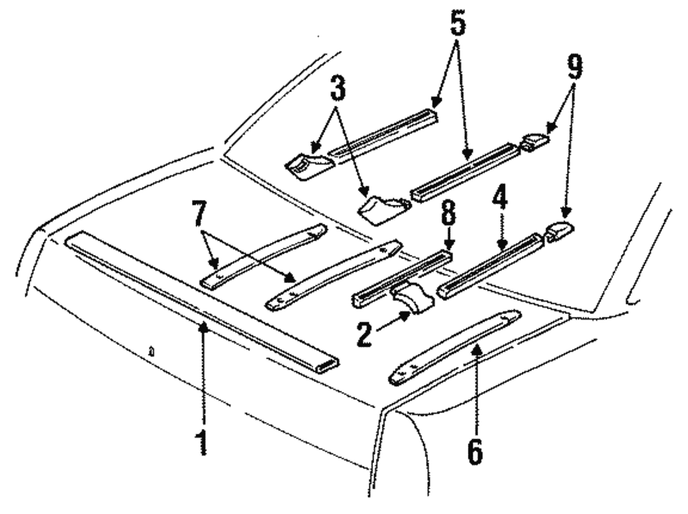 Pad, Lugg Car Center Otr Slat - GM (12500770)