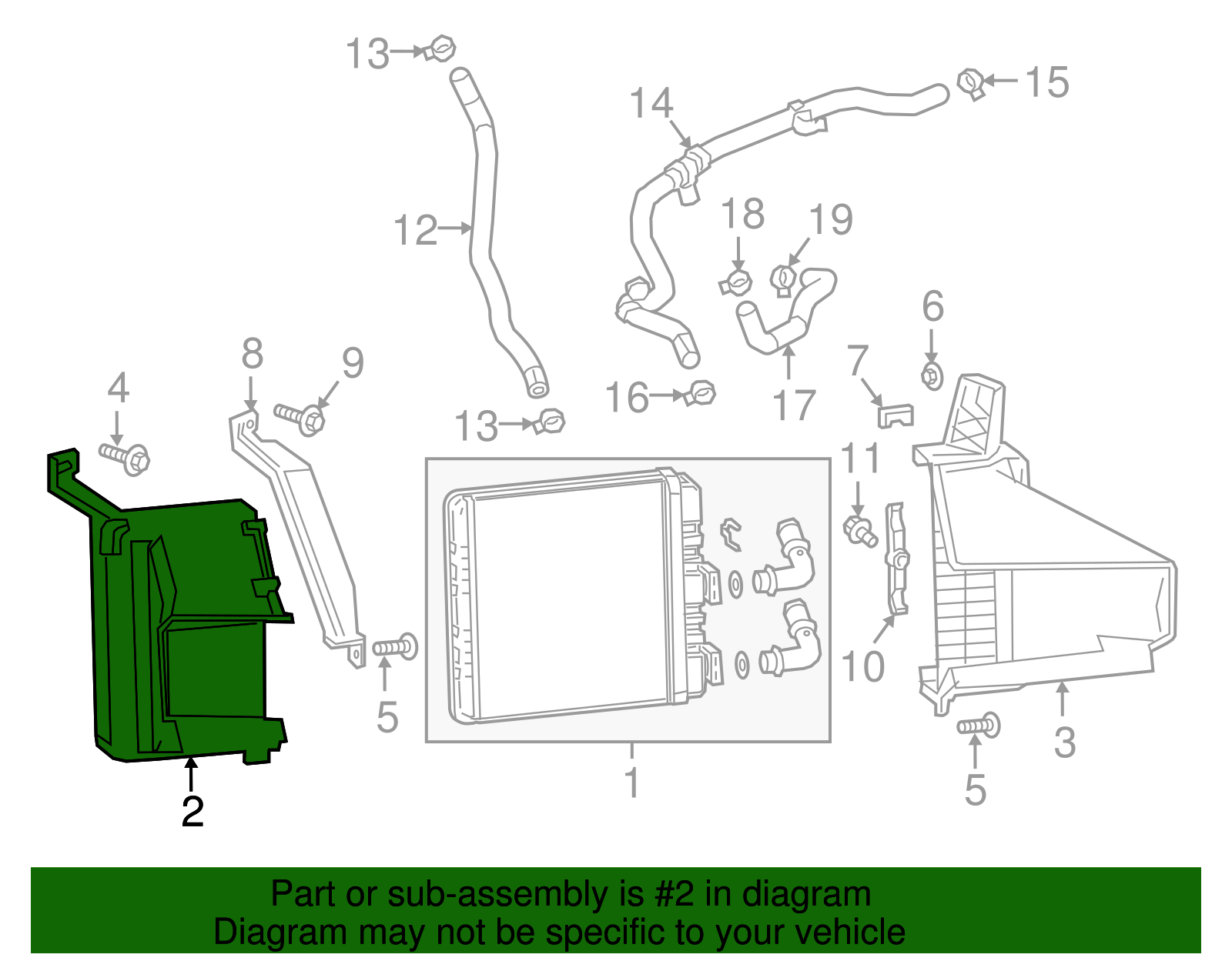 F Bracket - Cadillac (84152511)