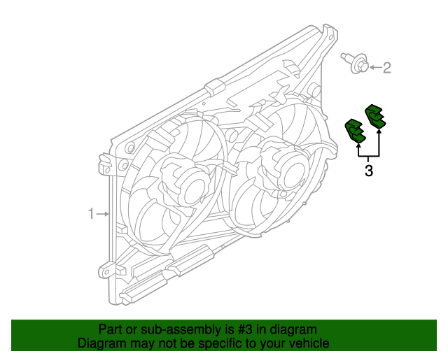 20142020 Ford Fusion Fan Assembly Clip W716029S300 OEM Parts Online
