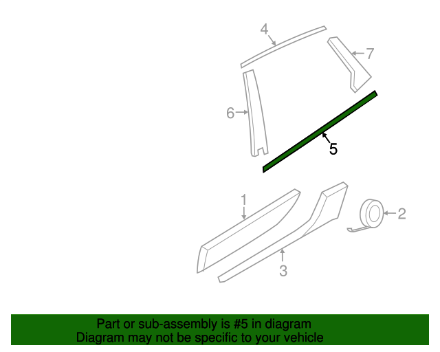 Genuine Porsche Belt Molding for 20152022 Porsche Macan OEM Part 95B839475CGV9 Harper