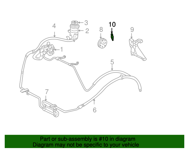 YS4Z-3N824-EA - Pressure Switch 2000-2003 Ford Focus | Ford Parts Connect
