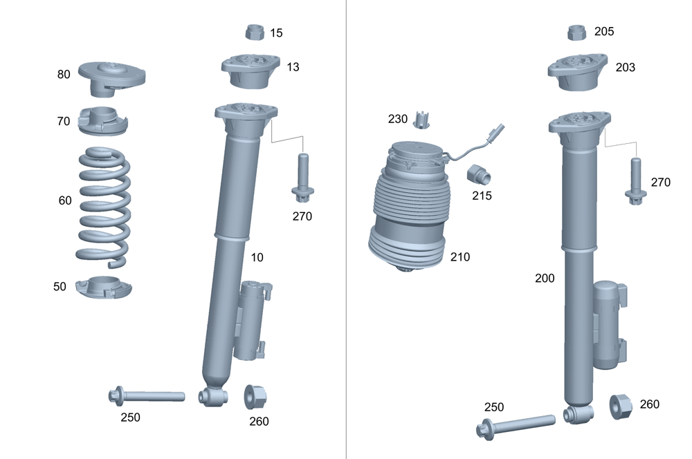 257-320-16-01 - Shock Absorber 2019-2023 Mercedes-Benz