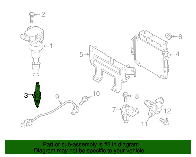 Genuine Spark Plug for 20172020 Hyundai Elantra Part 1886808115