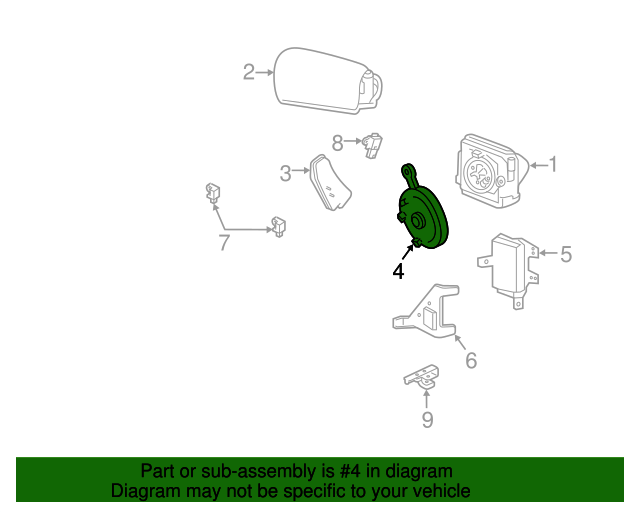 20072011 Ford Ranger Clock Spring 9L5Z14A664A XportAuto
