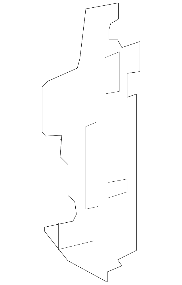 20132017 Buick Enclave Side Baffle 23130104