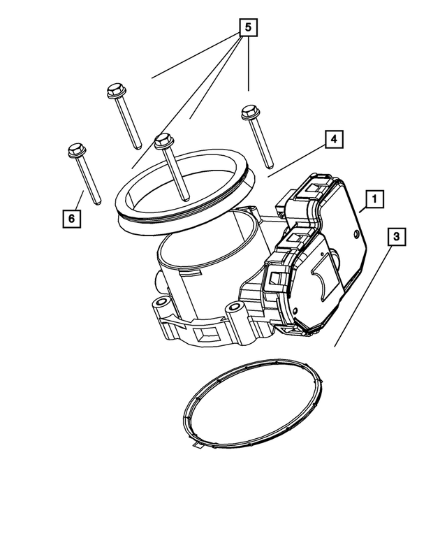Genuine Chrysler 53032837AB Fuel Throttle Body Genuine Chrysler 53032837AB Fuel Throttle Body
