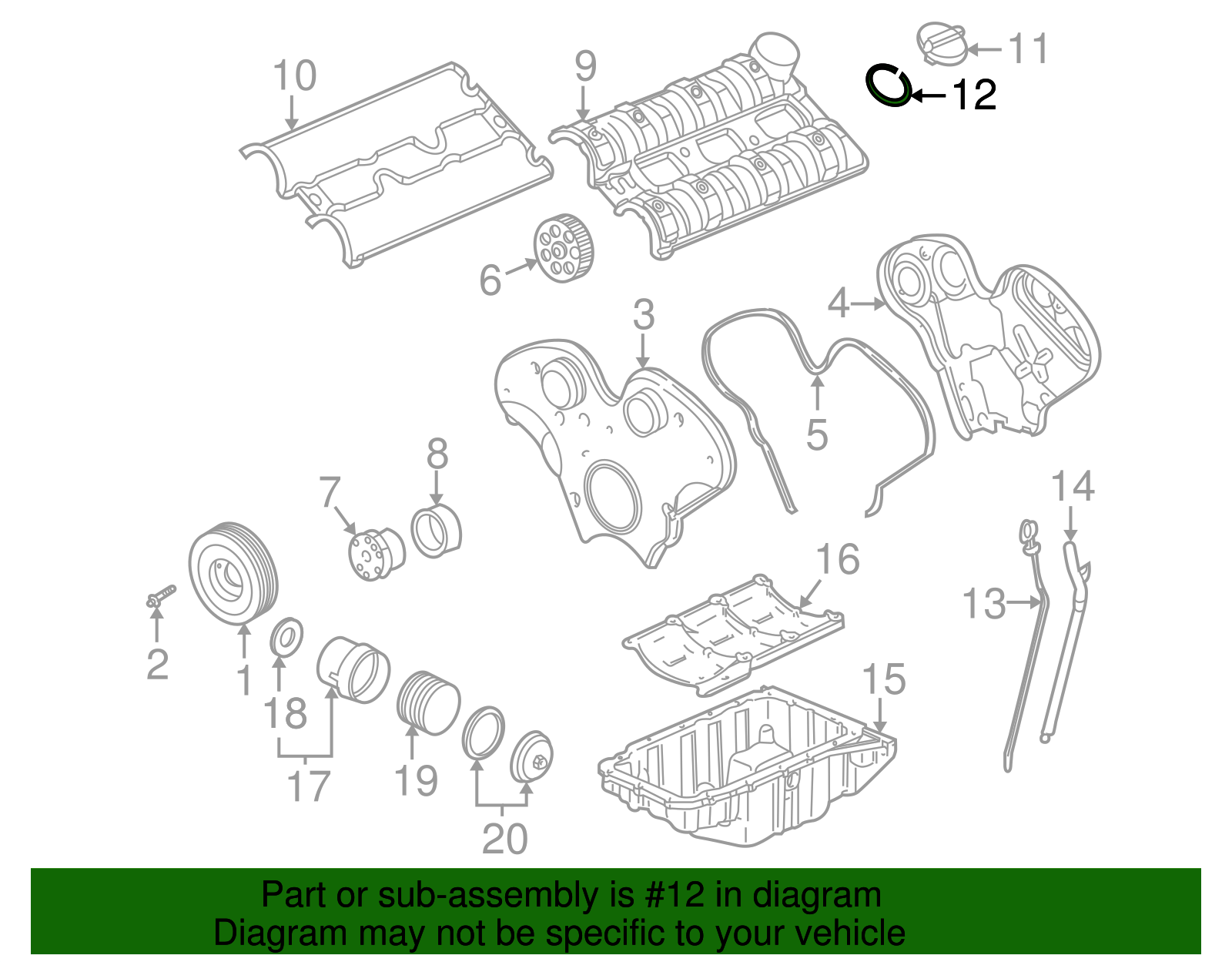 Filler Cap Seal - GM (90448217)