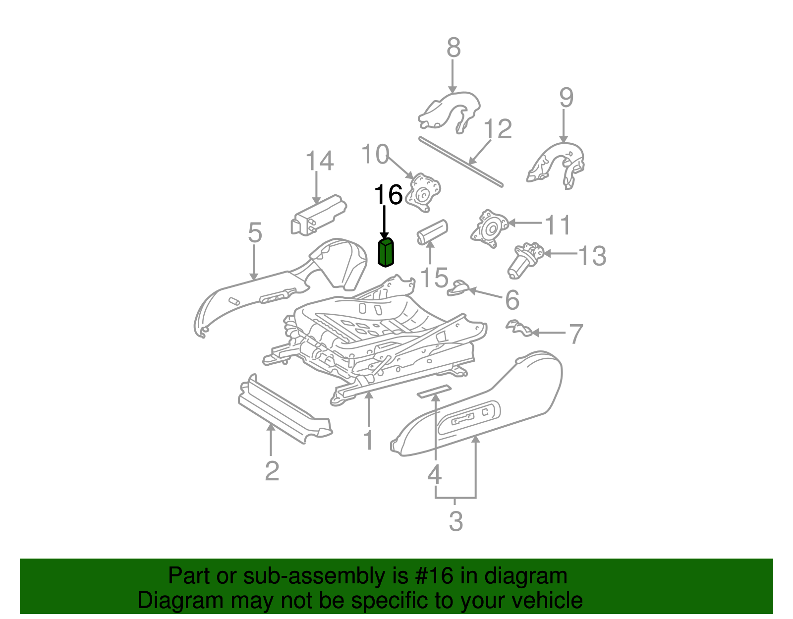 Adjust Knob - Toyota (84921-AA050-E0)