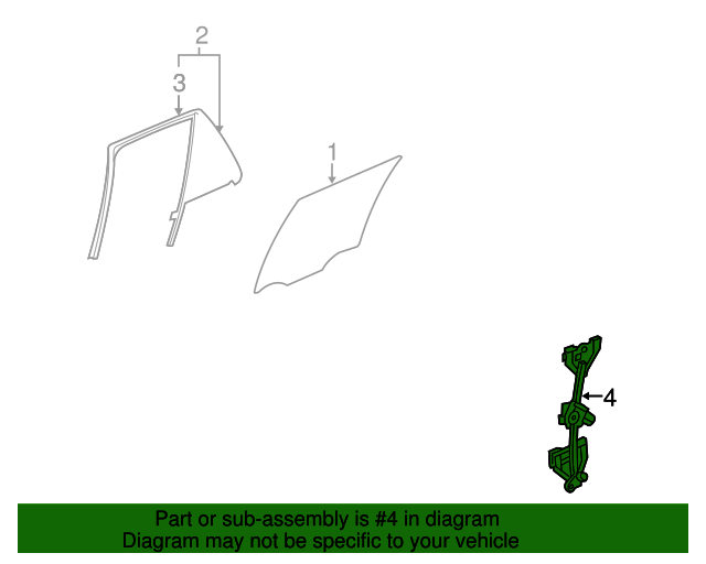 20042006 Cadillac SRX Window Regulator 15269138