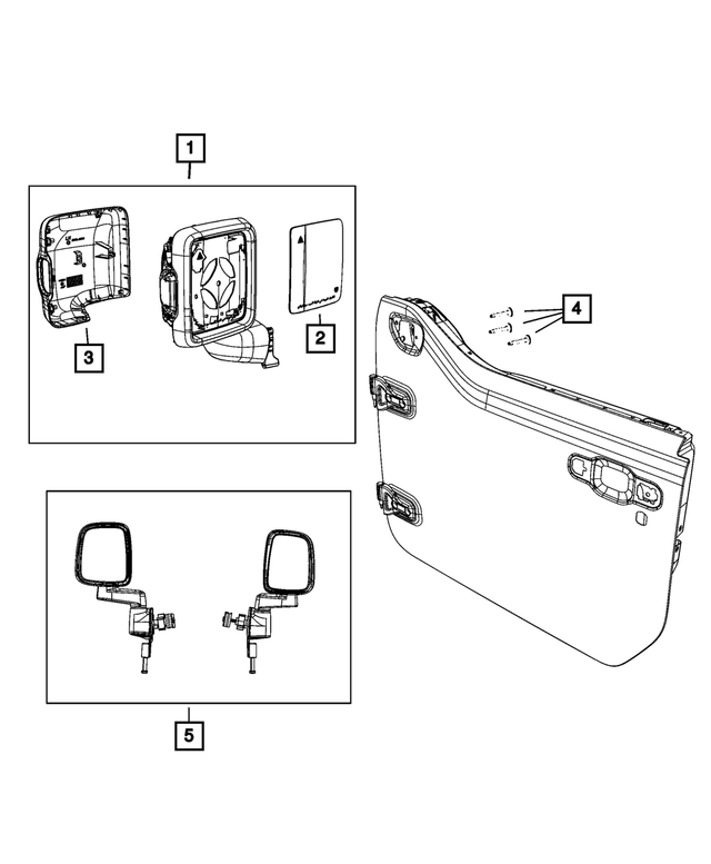 20212024 Jeep Exterior Mirror Package 68528773AA Canada Mopar® Estores