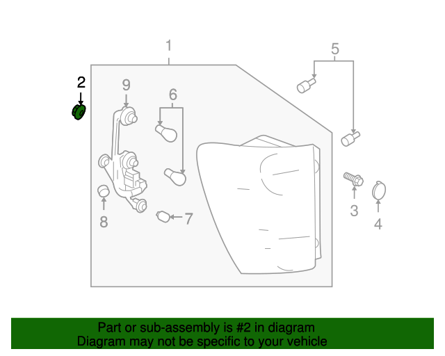 20052017 GM Tail Lamp Assembly Retainer Nut 5480766 GM Parts Online
