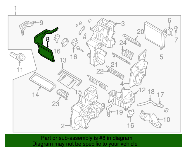 20102015 Hyundai Tucson Heater Core 971382S000 QuirkParts