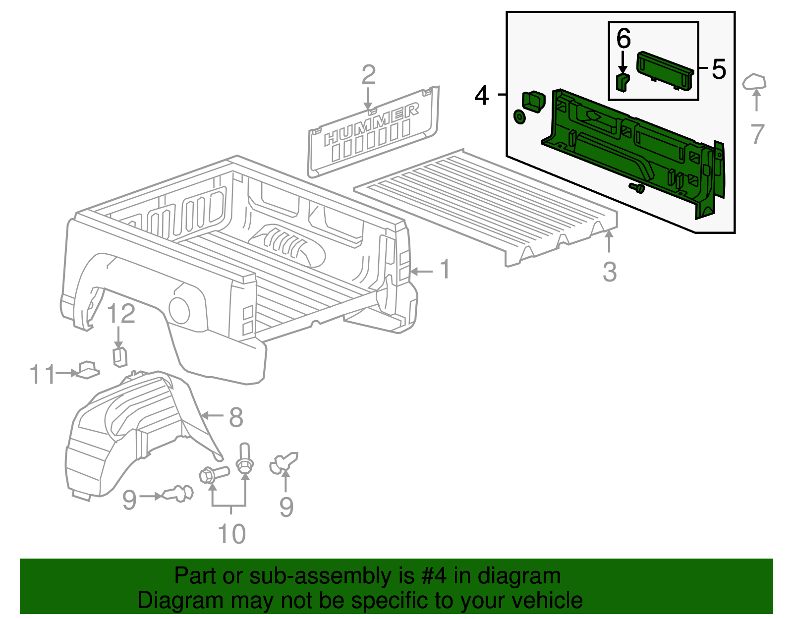 Liner Assembly-Pubx                          *Gray        Y - GM (94742587)