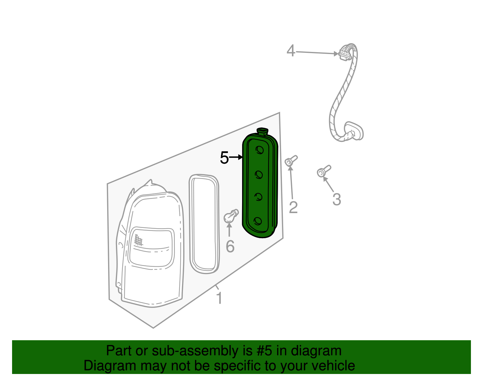 Driver Side Tail Lamp Circuit Board - GM (12335926)