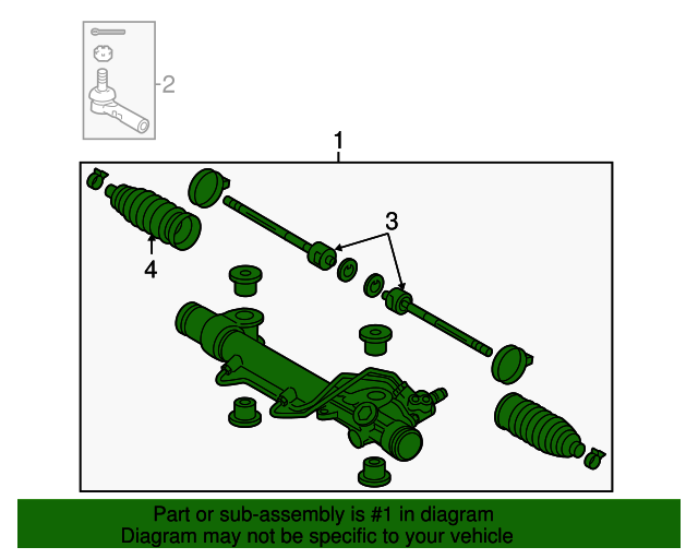 20122016 Toyota Rack and Pinion 4425004040