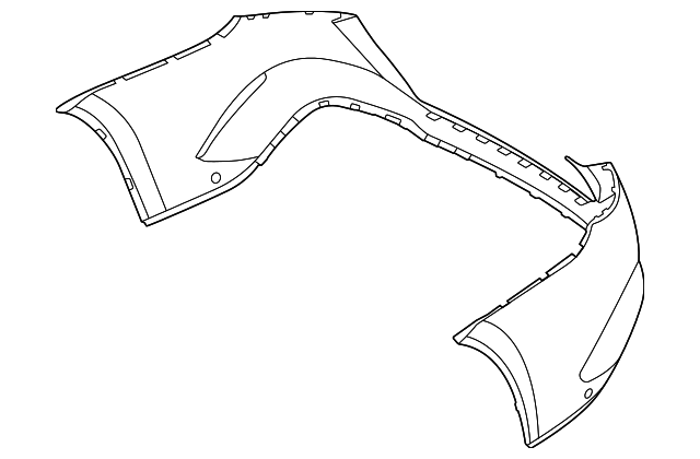 Genuine OEM Bumper Cover | 167-885-99-06-9999 | Fits Select 2021 