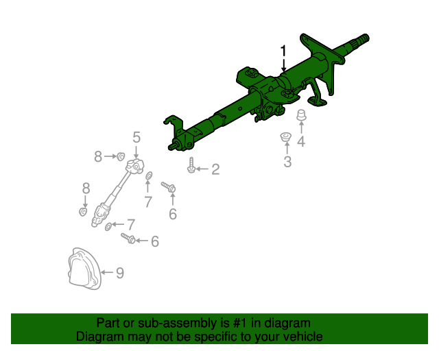 20012006 Hyundai Elantra Steering Column 563102D100 OEM Parts Online