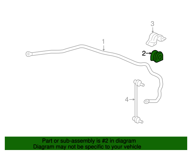 20072008 Honda Fit Bush, Front Stabilizer Holder 51306SLN003 Honda