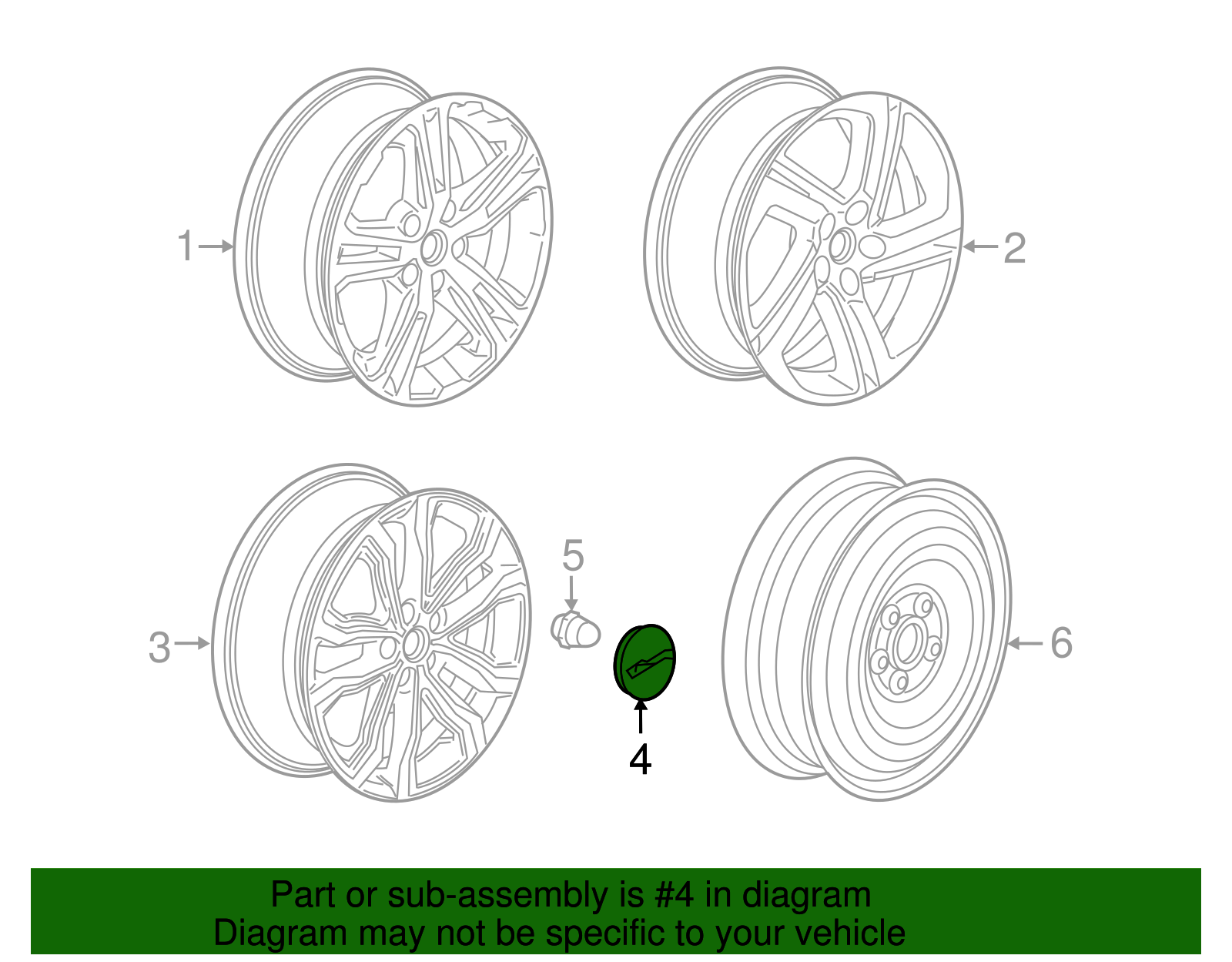 Center Cap - GM (84388517)