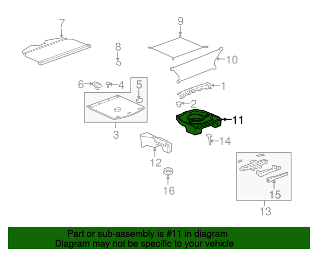 20082015 GM MultiPurpose Spacer 20831811
