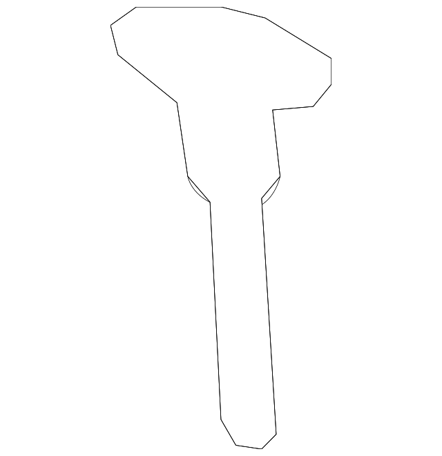 Jack Stowage Bolt - GM (96818911)