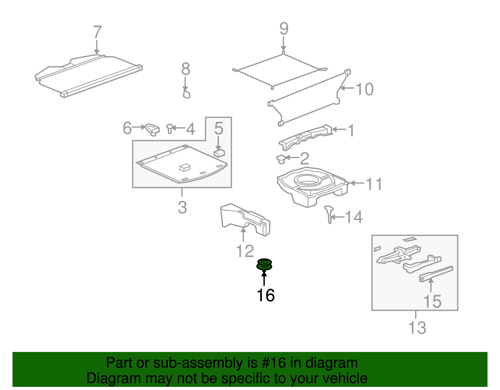 Bolt/Screw, Spa Whl Stow - GM (11589403)