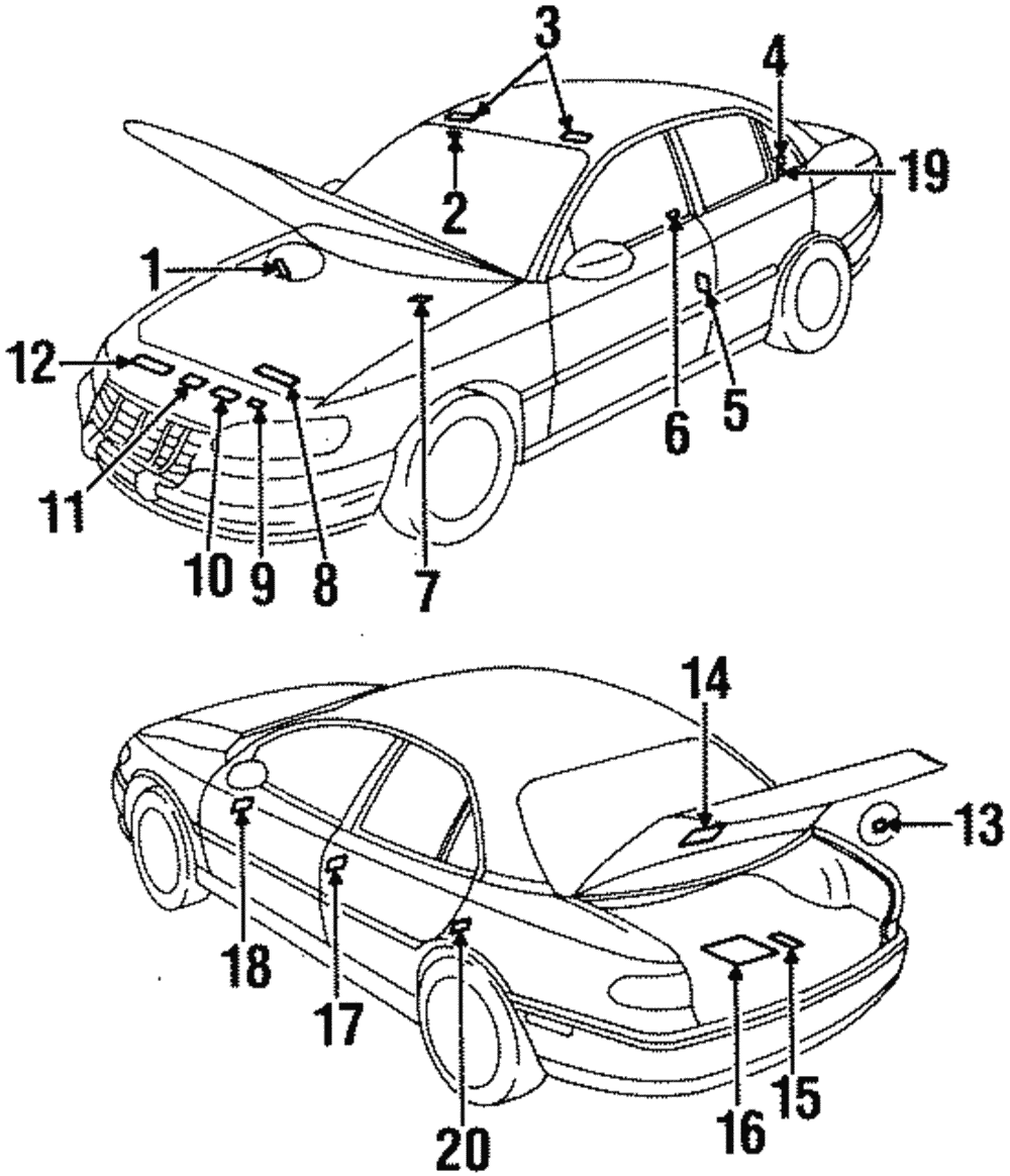 Vehicle Emission Control Information Label - GM (90573846)