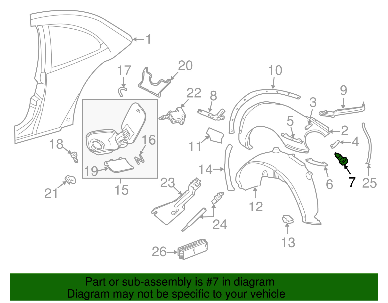 Fender Screw - Volkswagen (WHT-000-032)