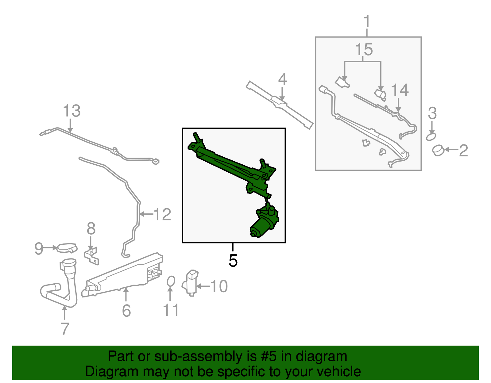 Windshield Wiper Motor - GM (92273050)