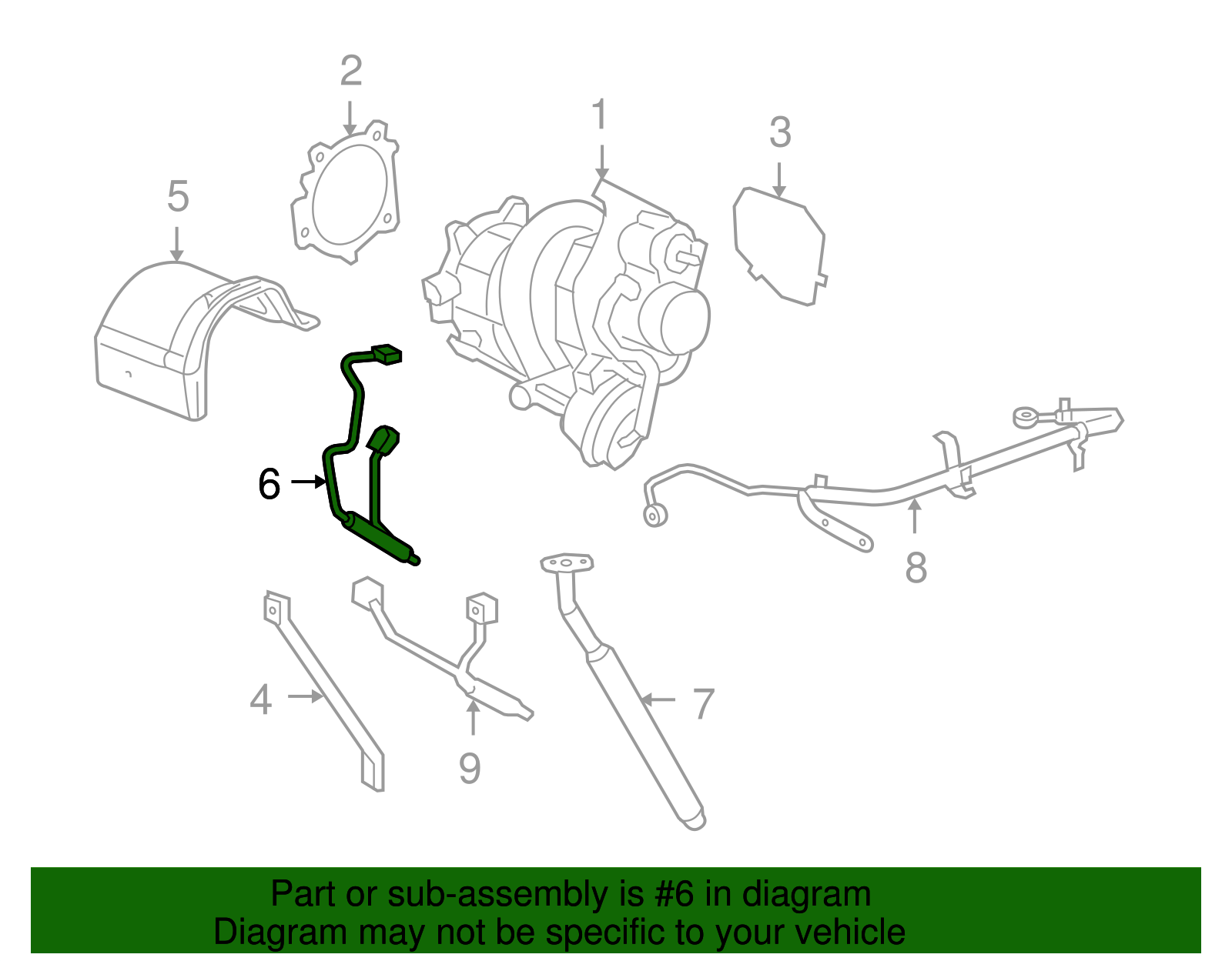 Turbocharger Oil Feed Pipe - GM (19421091)