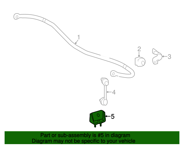 20142019 Toyota Highlander Stabilizer Link Mount Bracket 488350E010