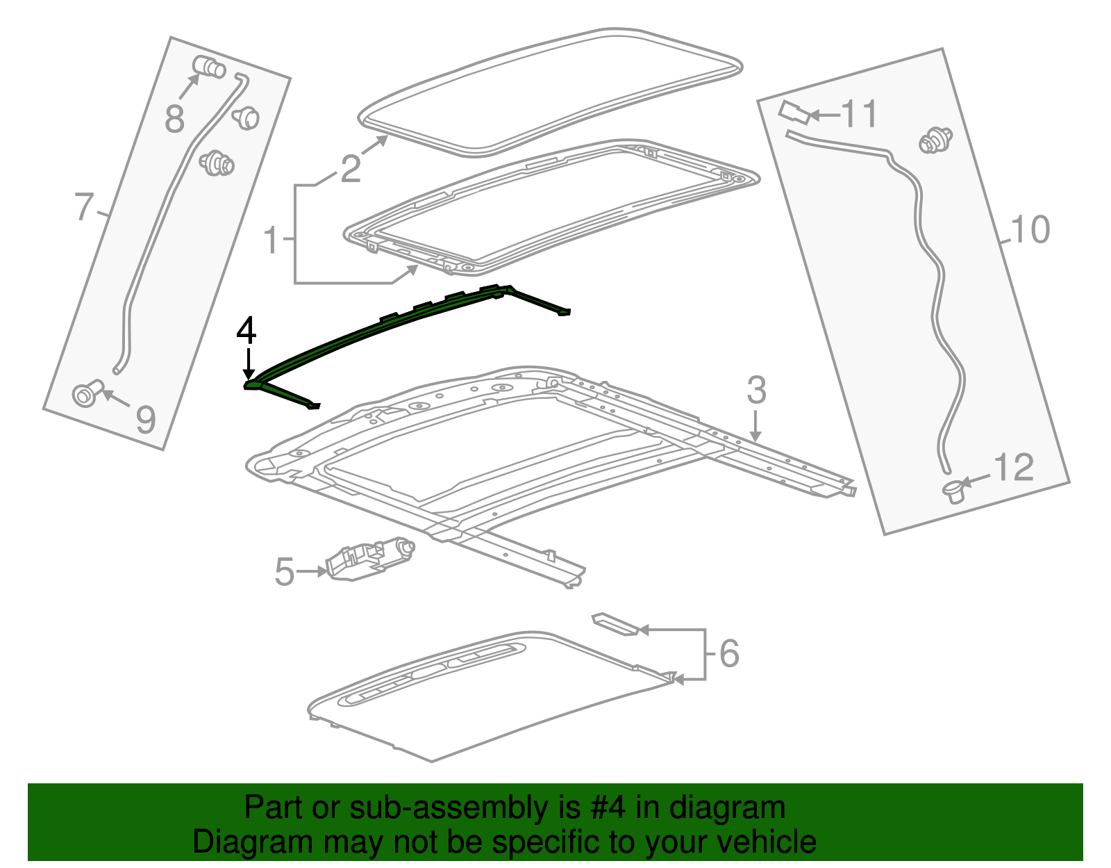 Sunroof Air Deflector - GM (95915138)