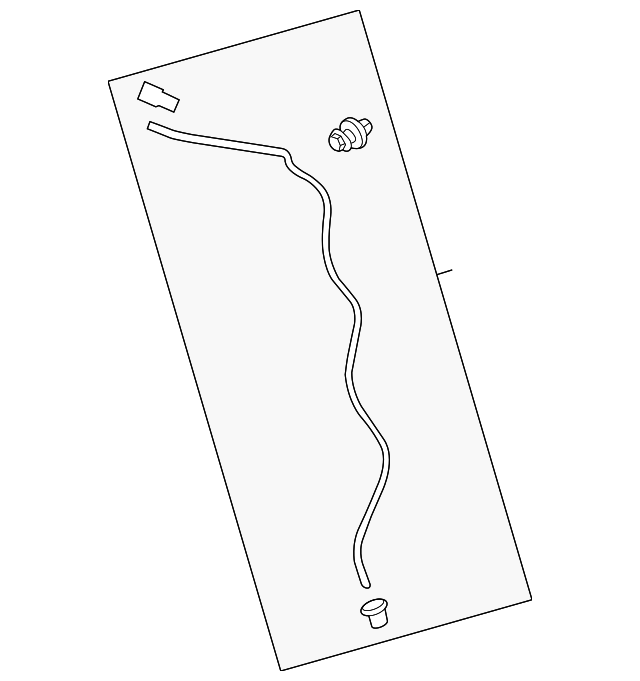 Rear Sunroof Housing Drain Hose with Connector and Clips - GM (95031560)