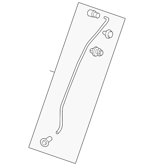 20132022 GM Sunroof Housing Front Drain Hose 95336878 GM