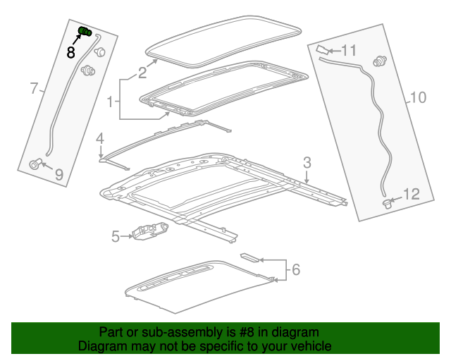 20132022 GM Sunroof Drain Hose Connector 96845318 GM Parts Center