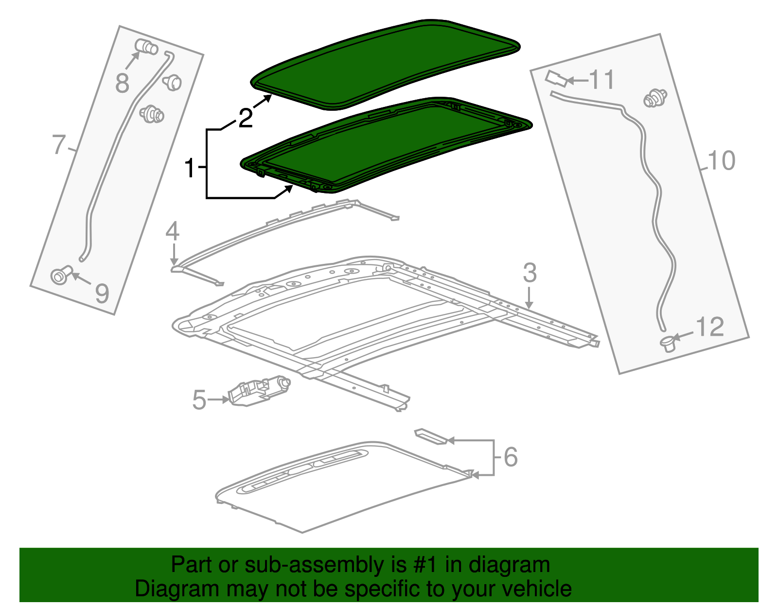 Sunroof Window - GM (94544588)