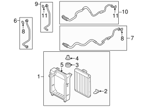 Genuine BMW 17-21-7-585-288 | Oil Cooler Assembly Grommet | FREE ...