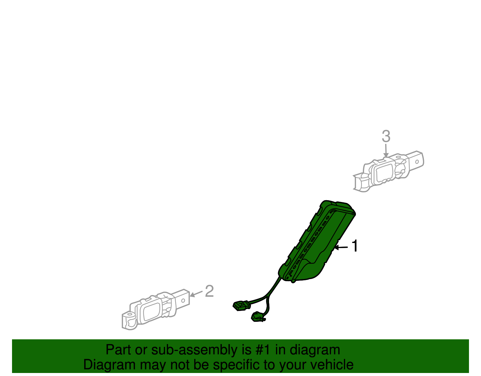 Side Air Bag - Volkswagen (7L0-880-240-E)