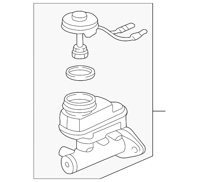 46100S84A53 Master Cylinder 19982002 Honda Accord Genuine