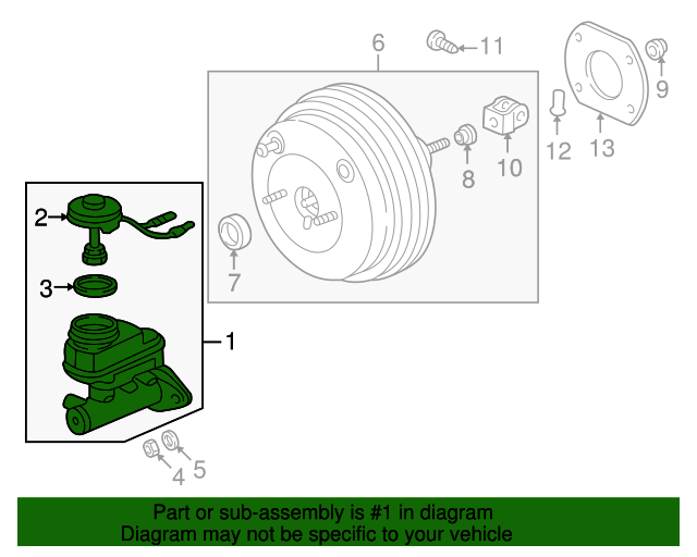 OEM 19982002 Honda Accord Master Cylinder 46100S84A03 Majestic