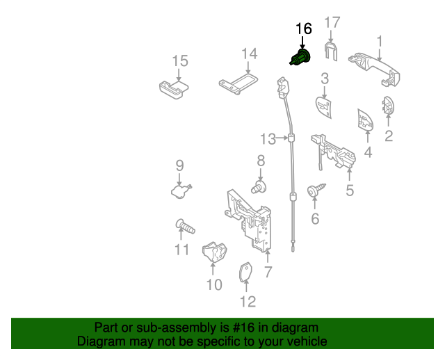 20102013 Ford Transit Connect Lock Cylinder YC1Z7806082A QuirkParts