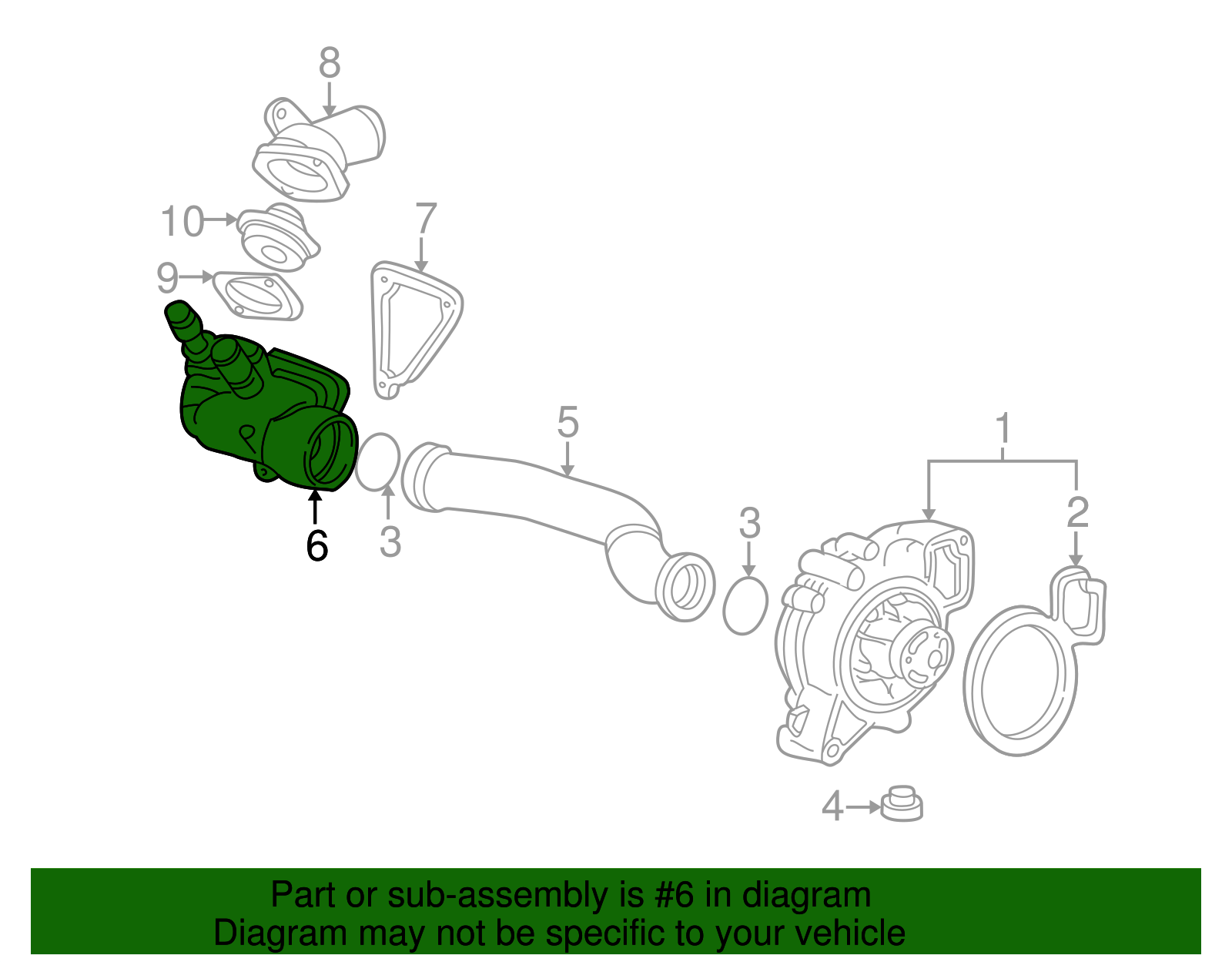 Housing Assembly, Eng Cool Therm - GM (90537819)