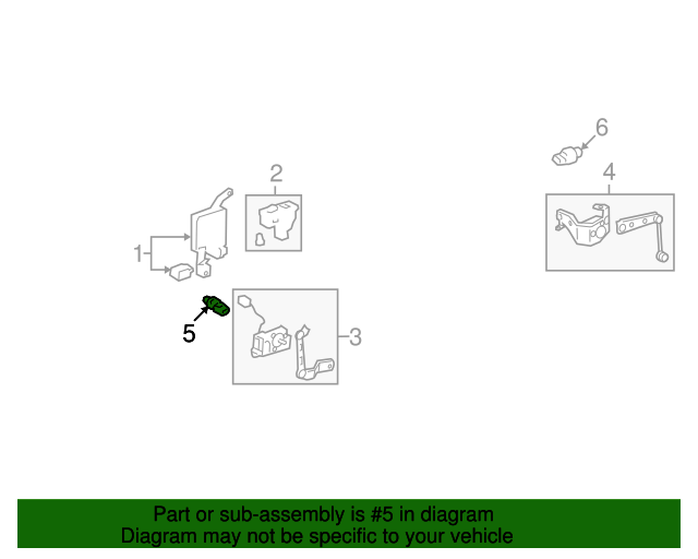 8919260020 Pressure Sensor 2006 2007 Toyota Land Cruiser Lithia