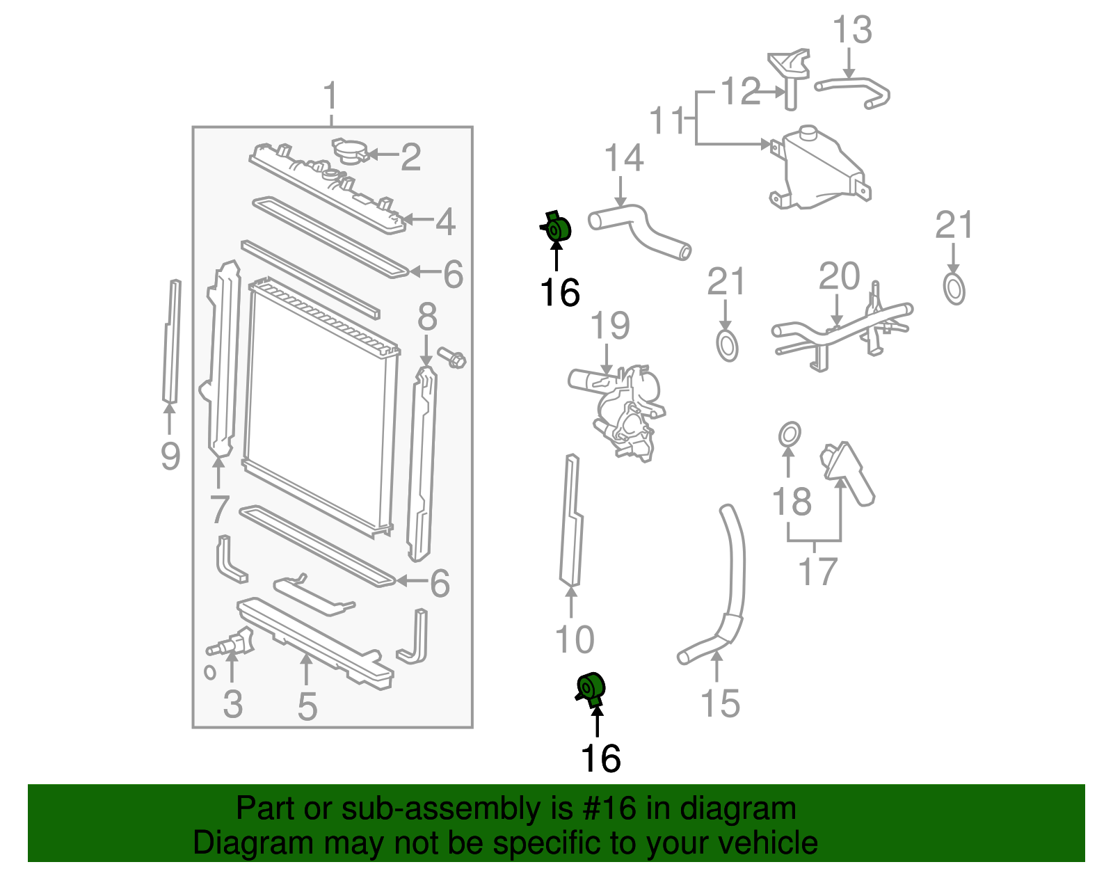 Radiator Hose Clamp - Scion (96136-44301)