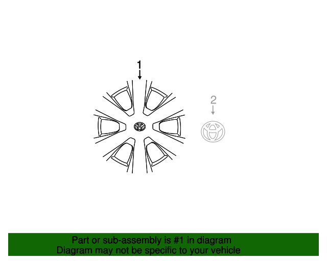 20072009 Toyota Camry Wheel Cover 4260233110 Toyota Parts Center