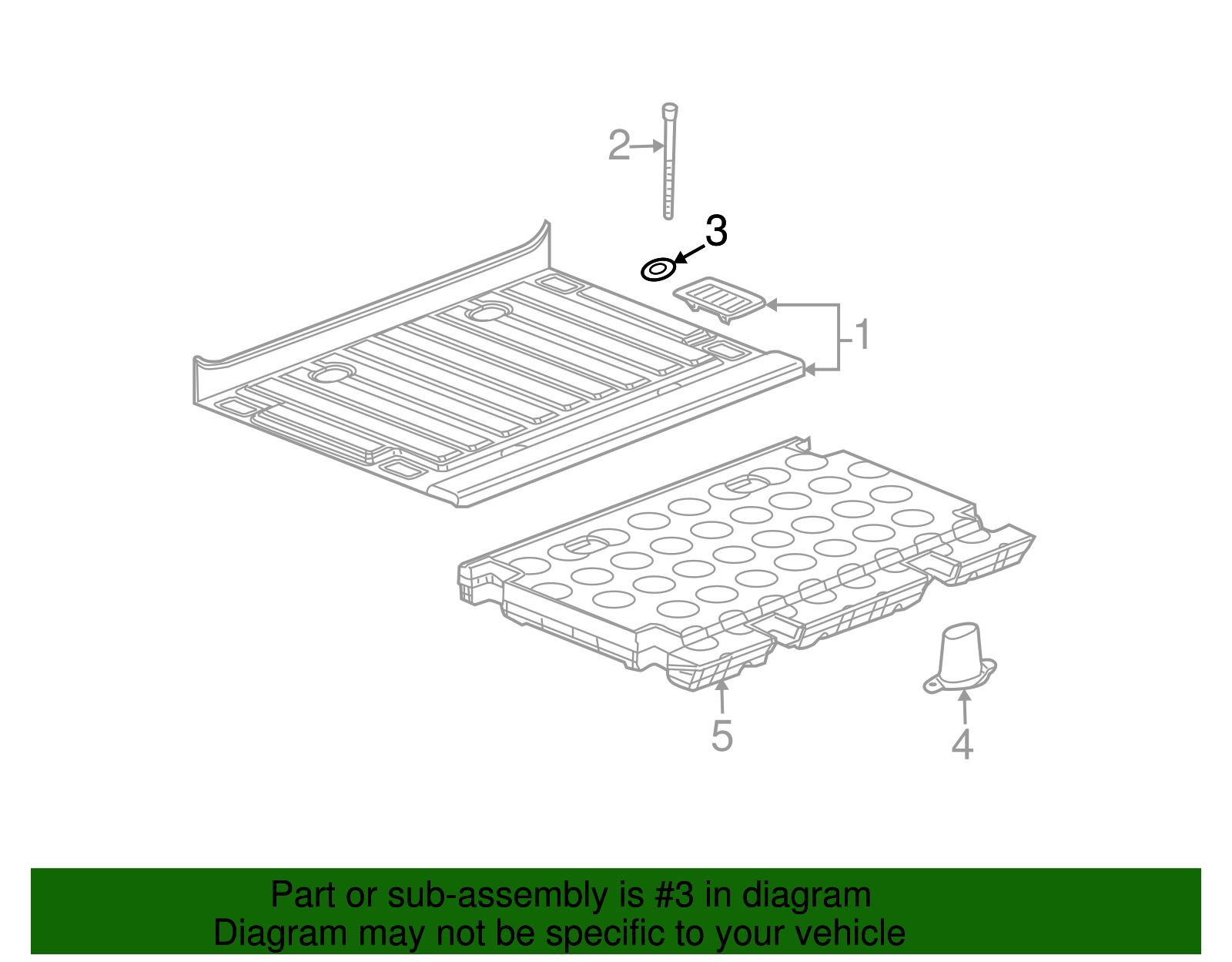 Hook-Pubx Cargo Tie Dn - GM (15294119)