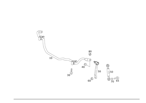 Torsion Bar, Front for 2004 Mercedes-Benz SL500 | Mercedes-Benz Parts 