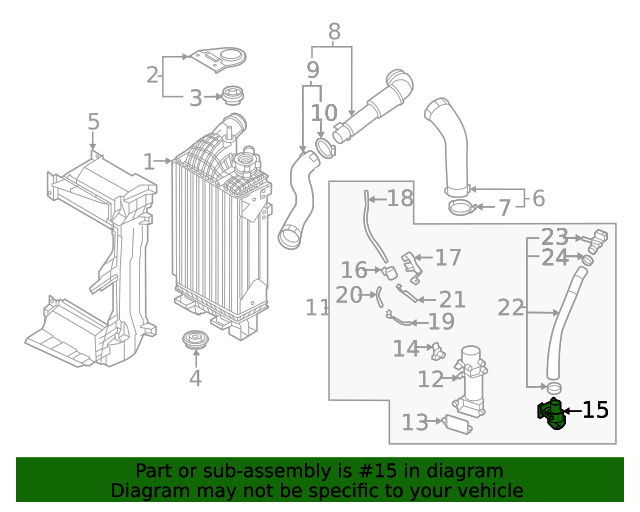 282342S303 Turbocharger Boost Pressure Relief Valve 20212023 Kia