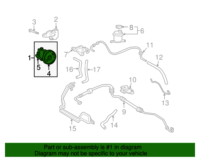 19962005 Hyundai Accent Power Steering Pump 5711022502 OEM Parts Online