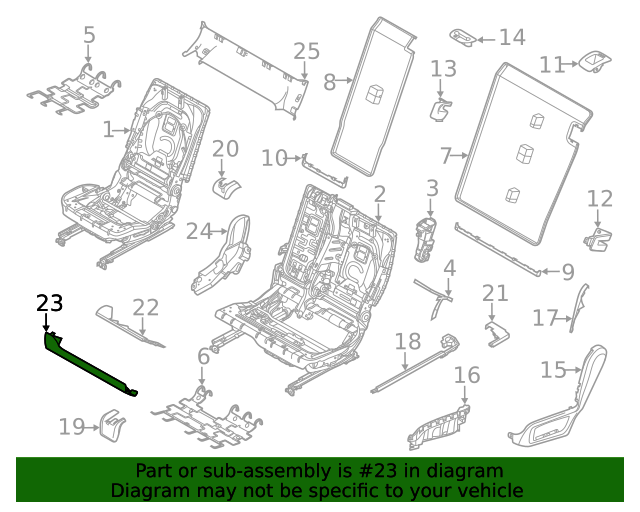 2019-2023 BMW X5 Front Trim 52-20-7-955-859 | OEM Parts Online